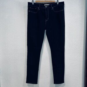 Levis 311 Shaping Skinny Jeans Dark Blue Stretch Denim EUC W36xL31 Womens Sz 33